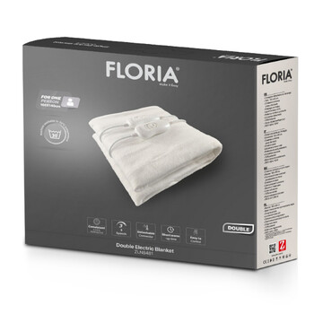 Διπλό Ηλεκτρικό Υπόστρωμα Πλενόμενο Λευκό 120w 160x140εκ Zilan Zln8481