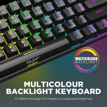 ARMAGGEDDON MECHANICAL KEYBOARD MKA-1C NEX BLACK TACTILE  BROWN SWITCH ARMAGGEDDON MECHANICAL KEYBOARD MKA-1C NEX BLACK TACTILE  BROWN SWITCH