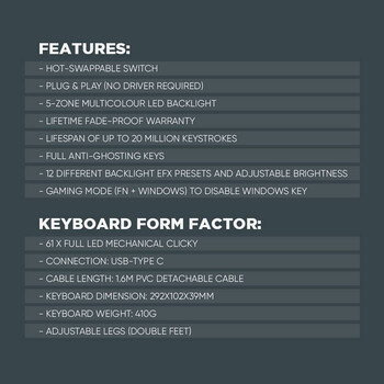 ARMAGGEDDON MECHANICAL KEYBOARD MKA-1C NEX WHITE TACTILE  BROWN SWITCH ARMAGGEDDON MECHANICAL KEYBOARD MKA-1C NEX WHITE TACTILE  BROWN SWITCH