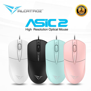 ALCATROZ USB HR 1600 CPI OPTICAL MOUSE BLACK