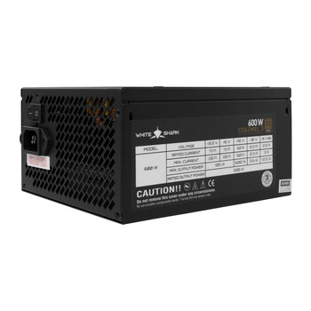 WHITE SHARK PSU 600W COLONEL 3 80PLUS BRONZE FULL MODULAR WHITE SHARK PSU 600W COLONEL 3 80PLUS BRONZE FULL MODULAR