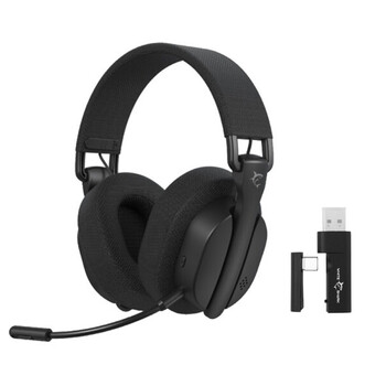 WHITE SHARK 3-IN-1 WIRELESS FOLDABLE GAMING HEADPHONES WGH-2444 FIRECREST BLACK