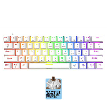 ARMAGGEDDON MECHANICAL KEYBOARD MKA-1C NEX WHITE TACTILE  BROWN SWITCH ARMAGGEDDON MECHANICAL KEYBOARD MKA-1C NEX WHITE TACTILE  BROWN SWITCH
