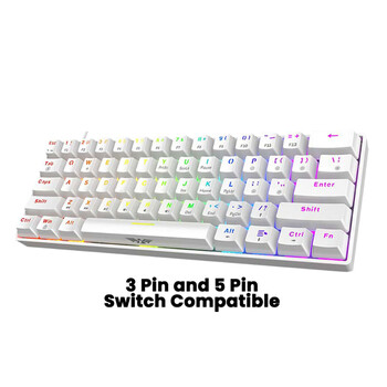 ARMAGGEDDON MECHANICAL KEYBOARD MKA-1C NEX WHITE TACTILE  BROWN SWITCH ARMAGGEDDON MECHANICAL KEYBOARD MKA-1C NEX WHITE TACTILE  BROWN SWITCH