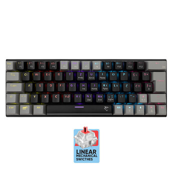 WHITE SHARK MECHANICAL KEYBOARD GK-002111V2 US RED SWITCH WAKIZASHI-2 BLACK/GREY WHITE SHARK MECHANICAL KEYBOARD GK-002111V2 US RED SWITCH WAKIZASHI-2 BLACK/GREY