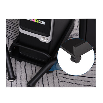 Μεταλλικό Γωνιακό Γραφείο με Θέση για Υπολογιστή 140 x 170 x 86.5 cm HOMCOM 920-058V01BK