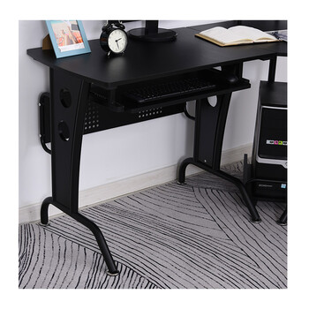 Μεταλλικό Γωνιακό Γραφείο με Θέση για Υπολογιστή 140 x 170 x 86.5 cm HOMCOM 920-058V01BK