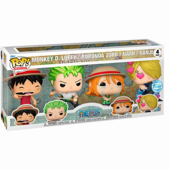 Funko Pop! Animation: One Piece - Straw Hat Crew 4-Pack Special Edition Exclusive (FNK44727)