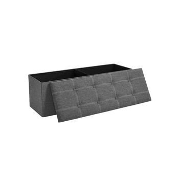 SONGMICS Πολυλειτουργικό Αποθηκευτικό Πουφ 110x38x38 εκ, Ανοιχτό Γκρι LSF077G04 SONGMICS Πολυλειτουργικό Αποθηκευτικό Πουφ 110x38x38 εκ, Ανοιχτό Γκρι LSF077G04