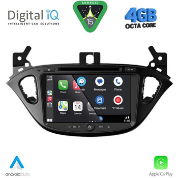 DIGITAL IQ MSG 421_CPA (8” DECK) MULTIMEDIA SYSTEM for OPEL ADAM - CORSA E mod. 2014-2022