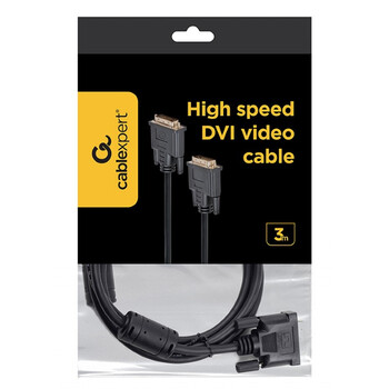 CABLEXPERT DVI VIDEO CABLE DUAL LINK CABLE BLACK 3M CABLEXPERT DVI VIDEO CABLE DUAL LINK CABLE BLACK 3M
