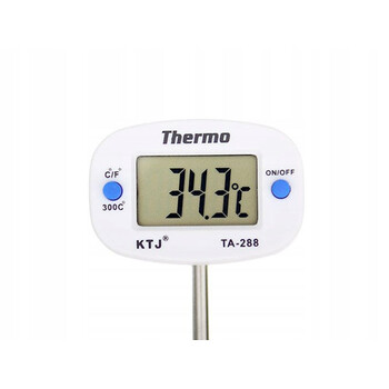 Verk Group Ψηφιακό Θερμόμετρο Κουζίνας LCD για Κρέας και Υγρά με Αισθητήρα 5907451300701