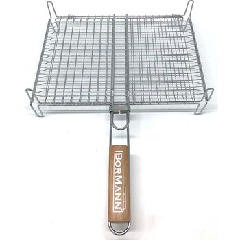 BORMANN   BBQ1011   ΣΧΑΡΑ ΙΝΟΧ ΔΙΠΛΗ