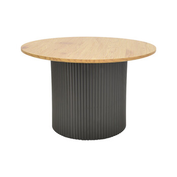 Tραπέζια σαλονιού Dovel pakoworld mdf σετ 2τεμ. sonoma-μαύρο Tραπέζια σαλονιού Dovel pakoworld mdf σετ 2τεμ. sonoma-μαύρο
