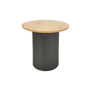 Tραπέζια σαλονιού Dovel pakoworld mdf σετ 2τεμ. sonoma-μαύρο Tραπέζια σαλονιού Dovel pakoworld mdf σετ 2τεμ. sonoma-μαύρο