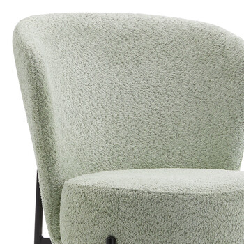 Τραπεζαρία Balou-Houlian pakoworld σετ 3τεμ MDF μαύρο-ύφασμα μέντα Φ80x73εκ