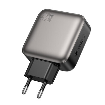 LAMTECH FOUR PORTS GaN CHARGER PD67W GREY LAMTECH FOUR PORTS GaN CHARGER PD67W GREY