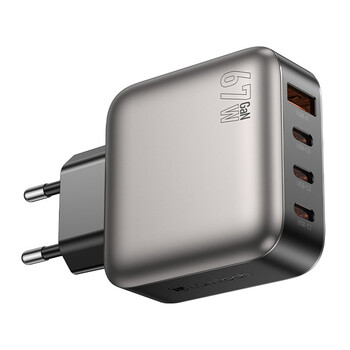 LAMTECH FOUR PORTS GaN CHARGER PD67W GREY LAMTECH FOUR PORTS GaN CHARGER PD67W GREY