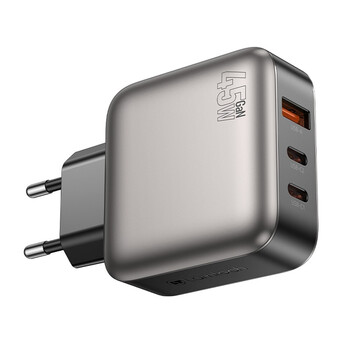 LAMTECH THREE PORTS GaN CHARGER PD45W GREY LAMTECH THREE PORTS GaN CHARGER PD45W GREY