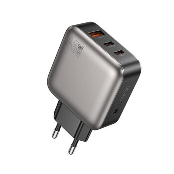 LAMTECH THREE PORTS GaN CHARGER PD45W GREY LAMTECH THREE PORTS GaN CHARGER PD45W GREY