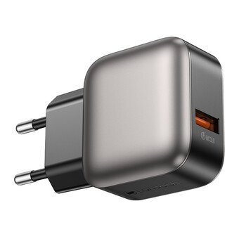 LAMTECH SINGLE USB PORTABLE QC3.0 CHARGER 18W GREY LAMTECH SINGLE USB PORTABLE QC3.0 CHARGER 18W GREY