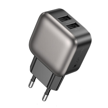 LAMTECH DUAL USB PORTABLE CHARGER 12W GREY LAMTECH DUAL USB PORTABLE CHARGER 12W GREY