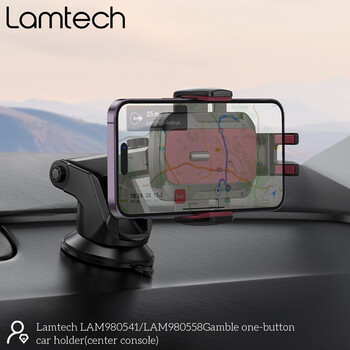 LAMTECH MULTI-ANGLE CLAMPING CAR HOLDER FOR SMARTPHONES UP TO 7' BLACK/RED LAMTECH MULTI-ANGLE CLAMPING CAR HOLDER FOR SMARTPHONES UP TO 7' BLACK/RED