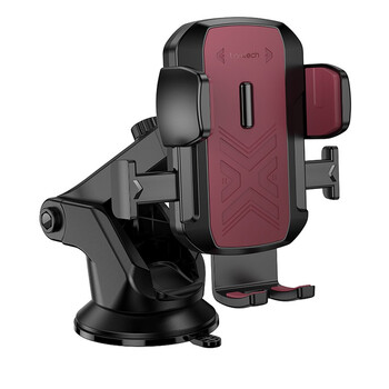 LAMTECH MULTI-ANGLE CLAMPING CAR HOLDER FOR SMARTPHONES UP TO 7' BLACK/RED LAMTECH MULTI-ANGLE CLAMPING CAR HOLDER FOR SMARTPHONES UP TO 7' BLACK/RED