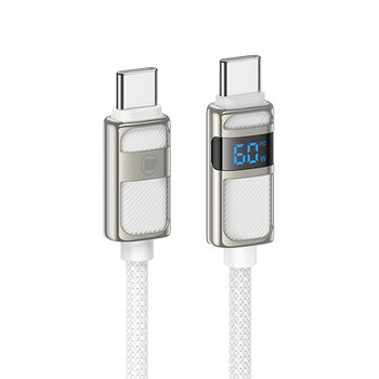 LAMTECH TYPE-C TO TYPE-C 3A HIGH POWER DISPLAY CHARGE & DATA CABLE 60W 1.2M WHITE LAMTECH TYPE-C TO TYPE-C 3A HIGH POWER DISPLAY CHARGE & DATA CABLE 60W 1.2M WHITE