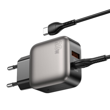 LAMTECH DUAL PORT QC3.0 CHARGER SET PD20W WITH TYPE-C TO TYPE-C CABLE 1M GREY LAMTECH DUAL PORT QC3.0 CHARGER SET PD20W WITH TYPE-C TO TYPE-C CABLE 1M GREY