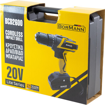 BORMANN Lite   BCD2600   ΚΡΟΥΣΤΙΚΟ ΔΡΑΠ/ΒΙΔΟ ΜΠΑΤΑΡΙΑΣ ΛΙΘΙΟΥ 20V