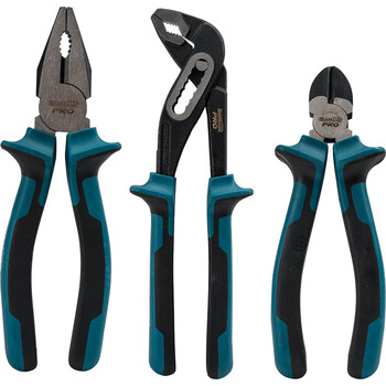BORMANN Pro   BHT1661   ΣΕΤ 3ΤΜΧ ΠΕΝΣΑ 180mm, ΠΛΑΓΙΟΚΟΦΤΗΣ 150mm, ΓΚΑΖΟΤΑΝΑΛΙΑ 250mm, CRV