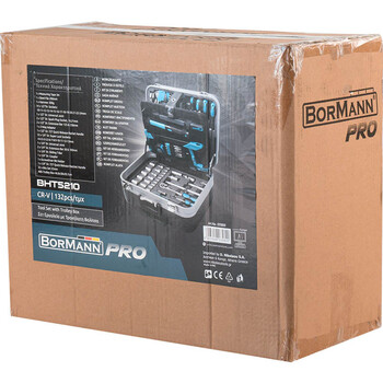 BORMANN Pro   BHT5210   ΕΡΓΑΛΕΙΑ ΣΕΤ 132ΤΜΧ CR-V ΣΕ ΤΡΟΧΗΛΑΤΗ ΒΑΛΙΤΣΑ ABS