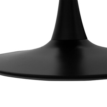 Τραπεζαρία Balou-Noor pakoworld σετ 5τεμ MDF μαύρο-κίτρινο Φ120x73εκ