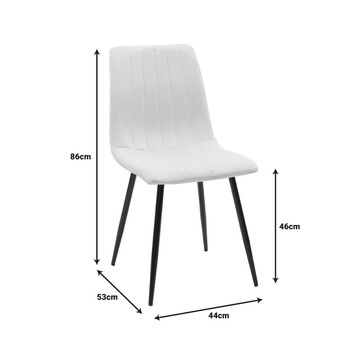 Τραπεζαρία Balou-Noor pakoworld σετ 5τεμ MDF μαύρο-κίτρινο Φ120x73εκ