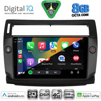 DIGITAL IQ BXF 11084BL_CPAA (9inc) MULTIMEDIA TABLET for CITROEN C4  mod. 2004-2011 (BLACK) DIGITAL IQ BXF 11084BL_CPAA (9inc) MULTIMEDIA TABLET for CITROEN C4  mod. 2004-2011 (BLACK)