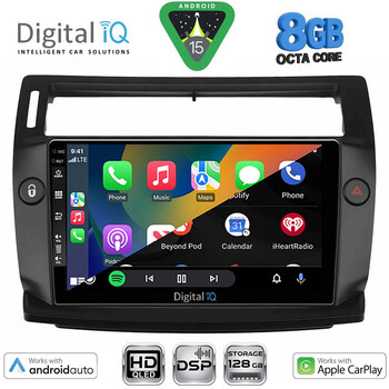 DIGITAL IQ BXF 7084BL_CPAA (9inc) MULTIMEDIA TABLET for CITROEN C4  mod. 2004-2011 (BLACK)