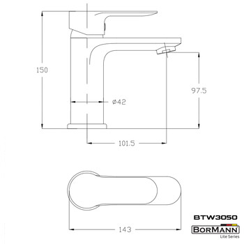 BORMANN Lite   BTW3050   ΜΠΑΤΑΡΙΑ ΝΙΠΤΗΡΑ "SIERRA" 35mm ΑΝΑΜΕΙΚΤΙΚΗ ΜΕ POP UP 710g