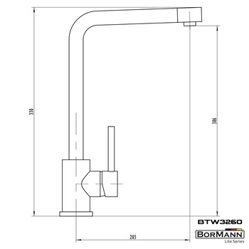 BORMANN Lite   BTW3260   ΜΠΑΤΑΡΙΑ ΚΟΥΖΙΝΑΣ LIDA 40mm ΑΝΑΜΕΙΚΤΙΚΗ 1150g