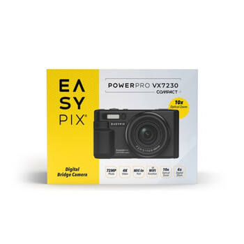 EASYPIX 4K POWERPRO VX7230 COMPACT WIFI BRIDGE CAMERA