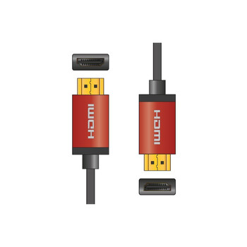 AvLink 112.237UK Premium Καλώδιο HDMI 4K Red 10m (Τεμάχιο)