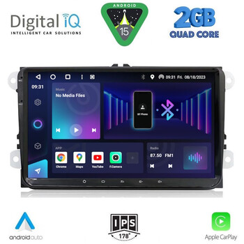 DIGITAL IQ BXH 380_CPA (9' DECK) MULTIMEDIA SYSTEM for VW - SKODA - SEAT mod. 2004-2014
