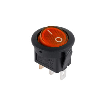 DM-0002B . Διακόπτης ON-OFF με λαμπάκι 6.5A 250V/125V 13A κόκκινος