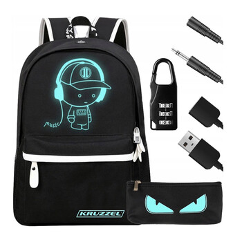 Σακίδιο Πλάτης με Ανακλαστικά και Θύρα Φόρτισης USB Kruzzel 19374 Σακίδιο Πλάτης με Ανακλαστικά και Θύρα Φόρτισης USB Kruzzel 19374
