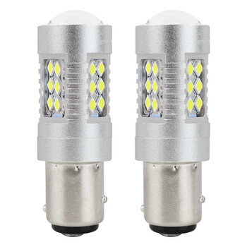 01438/AM . P21/5W BA15d 12/24V 24xSMD 3030 6.000K LED CAN-BUS 15SMD 2835 AMIO -2 ΤΕΜ.