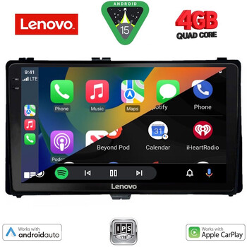 LENOVO LVE 8703_CPAA (9inc) MULTIMEDIA TABLET for TOYOTA AURIS mod. 2015> – AYGO X mod. 2022> – COROLLA mod. 2017-2019