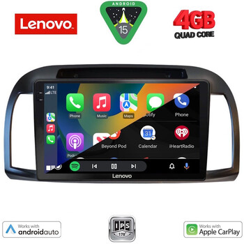 LENOVO LVE 8457BL_CPAA (9inc) MULTIMEDIA TABLET for NISSAN MICRA K12 mod. 2002-2010  (BLACK)
