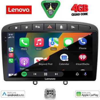 LENOVO LVE 8513BL_CPAA (9inc) MULTIMEDIA TABLET for PEUGEOT 308 mod.2007-2012 - RCZ mod.2009-2015  (BLACK)