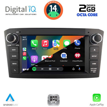 DIGITAL IQ MSF 325BL_CPA (7” DECK) MULTIMEDIA SYSTEM for TOYOTA AVENSIS (T25) mod. 2003-2008 (BLACK)