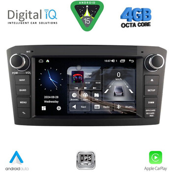 DIGITAL IQ MSG 425BL_CPA (7” DECK) MULTIMEDIA SYSTEM for TOYOTA AVENSIS (T25) mod. 2003-2008 (BLACK)